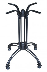 Picior,baza aluminiu pentru masa cu blat patrat sau rotund culoare neagra Raki foto