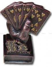 Trofeu Poker &amp;quot;Royal Flush&amp;quot; bronz foto