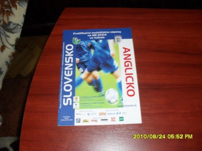 program Slovacia - Anglia foto