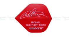 Fluturas darts Unicorn Authentic.100 Big Wing Michael Smith, rosu foto