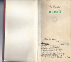 Poezii Ion Barbu ed. Albatros 1970 carte legata foto