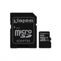 Card Kingston Industrial microSDHC 8GB 20 Mbs Clasa 10 UHS-I U1 cu adaptor SD foto