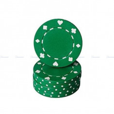 Jeton poker cu SimboluriCartiPoker , verde 11,5g foto