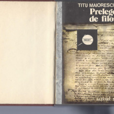Prelegeri de filosofie Titu Maiorescu ed. Scrisul Romanesc Craiova 1980
