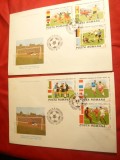 Set 2 Plicuri FDC - Campionat Mondial Fotbal - Mexic 1986 Romania