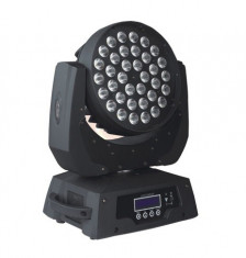 MOVING HEAD WASH 36x10W RGBW 4in1 ZOOM cu flight case (2 buc.) foto