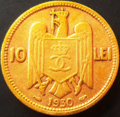 Moneda 10 Lei - ROMANIA, anul 1930 *cod 342 (Monetaria Paris) foto