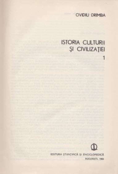 ovidiu drimba istoria culturii si civilizatiei vol 1 ovidiu drimba istoria culturii si civilizatiei vol 1