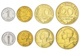 Set Monede Franta UNC: 1, 5, 10, 20 Centimes (1962-1998) - Colectie Numismatica Europa