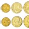 FRANTA █ SET DE MONEDE █ 1+5+10+20 Centimes █ 1962-1998 █ UNC