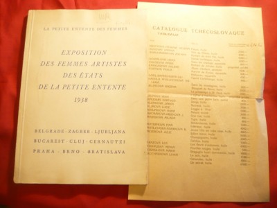 Catalog- Expozitia Femeilor Artiste a Statelor Micii Antante1938patronaj R.Maria foto