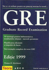 GRE. Graduate Record Examination - Thomas H. Martinson foto