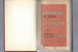Proza Suvenire contimporane G. Sion ed. Minerva Bucuresti 1915