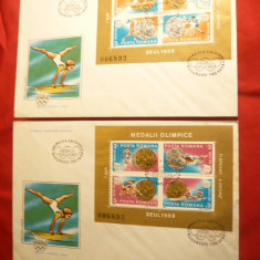 Set 2 Plicuri FDC - Medalii Olimpice 1988 Romania