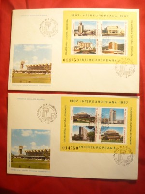 Set 2 Plicuri FDC - Cooperarea Cultural- Economica Europeana 1987 Romania foto