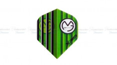 Fluturas de darts MVG, Logo verde transparent, Michael Van Gerwe foto