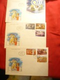 Set 3 Plicuri FDC - Basme de Petre Ispirescu 1987 Romania