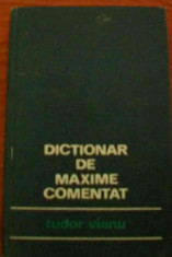 LICHIDARE-Dictionar de maxime comentat - Autor : Tudor Vianu - 37446 foto
