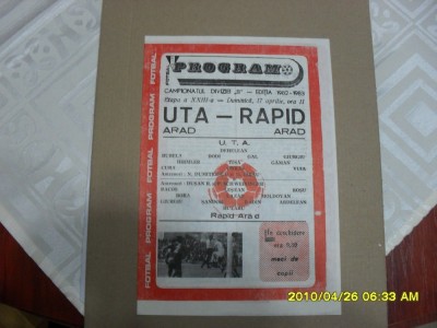 program UTA - Rapid Arad foto