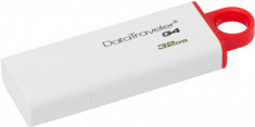 Kingston Stick USB DataTraveler I G4 32GB (Alb/Rosu) DTIG4/32GB foto