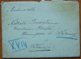 Scrisoare catre Natalia Budisteanu de Anul Nou , 1892 , Viena , cu plic