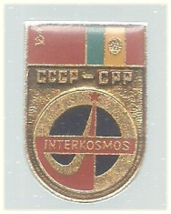 Insigna Intercosmos Rom-URSS foto