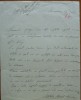 Scrisoare a sotiei Maresalului Averescu, 1933, referitoare la Lucian Blaga
