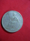 Moneda 1 Piastru 1909 Indochina Franceza ,argint - FALS