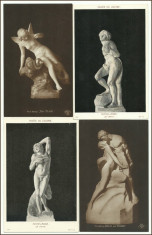 Sculptura - lot carti postale vechi foto