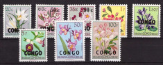 Congo 1960 - Flora, serie cu supr. neuzata incompleta foto