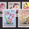 Congo 1960 - Flora, serie cu supr. neuzata incompleta