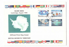 British Antarctic Territ. 1996 - SCAR, FDC foto