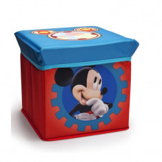 Taburet si cutie depozitare jucarii Mickey Mouse Clubhouse foto