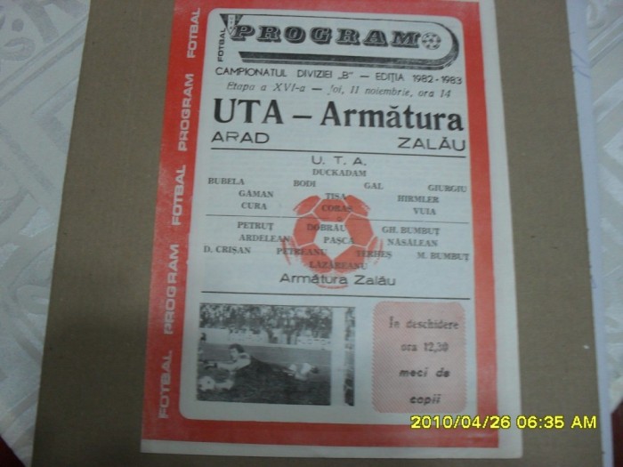 program UTA - Armatura Zalau