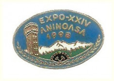 Insigna Expo 24 Aninoasa 1998 foto