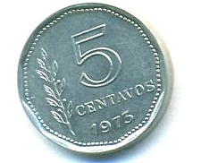 Argentina 5 centavos 1973 cc foto