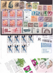 China si Taiwan - lot timbre si 3 plicuri circulate foto