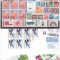 China si Taiwan - lot timbre si 3 plicuri circulate