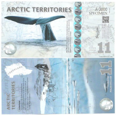 Arctic Territories 2013 - 11 dollars UNC, polimer foto