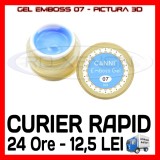 Cumpara ieftin Gel Pictura Unghii 3D GD Coco 07 Emboss, 8ml, Manichiura UV, Constructie Unghii Gel, Modelare, Culoare Alba