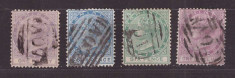 Dominica 1874 - Mi2C, 4C, 5C, 6C stampilate foto
