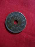 Moneda 5 Ore 1928 Danemarca tip2 , bronz ,cal.f.buna, Europa