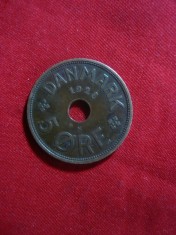 Moneda 5 Ore 1928 Danemarca tip2 , bronz ,cal.f.buna
