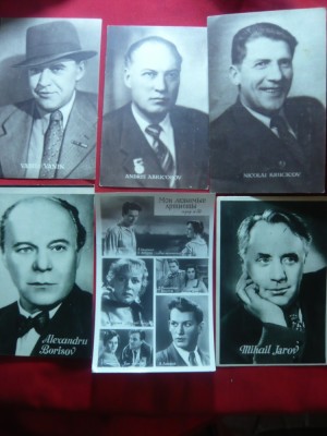 Lot 9 Fotografii - Mari Actori Sovietici anii &amp;#039;50-&amp;#039;60 foto