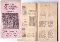 ASA Targu Mures - program 1986-87 foto
