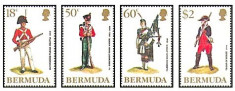 Bermuda 1988 - uniforme militare, serie neuzata foto