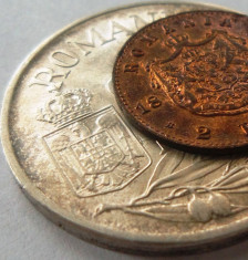 Licitatie Monede Romania - Patina: 2 bani 1880 + 25000 lei 1946 argint. foto