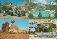 Egipt - lot 4 carti postale circulate foto