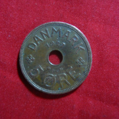 Moneda 5 Ore 1927 Danemarca tip2 , bronz ,cal.f.buna