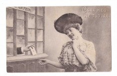 1910(aprox) - Care postala necirculata, romantica foto